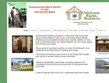 Tablet Screenshot of midwestearthbuilders.com